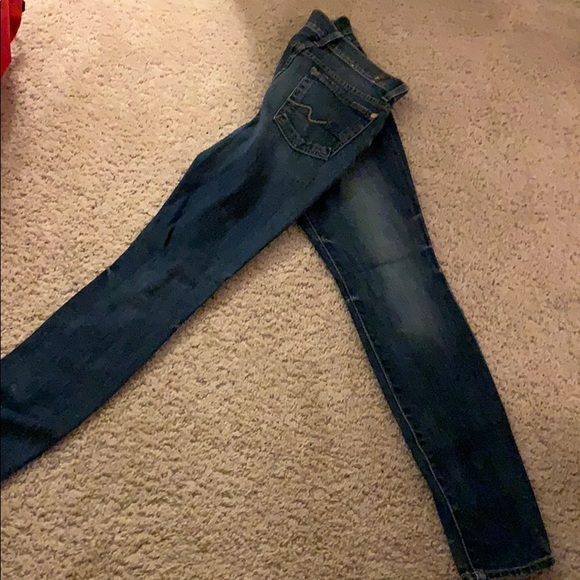 7 For all Mankind denim “The Skinny” jeans size 24 - Picture 2 of 6